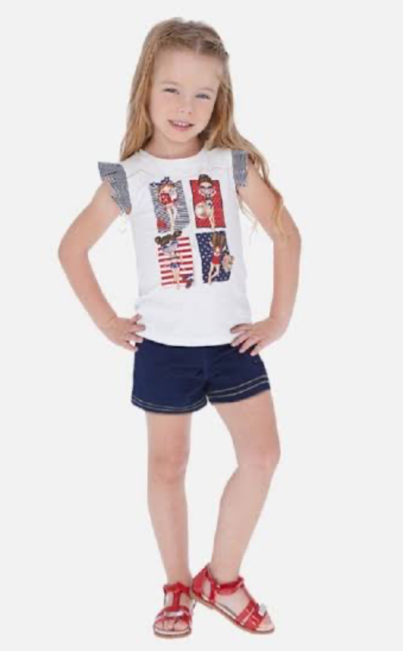 Conjunto short mezclilla