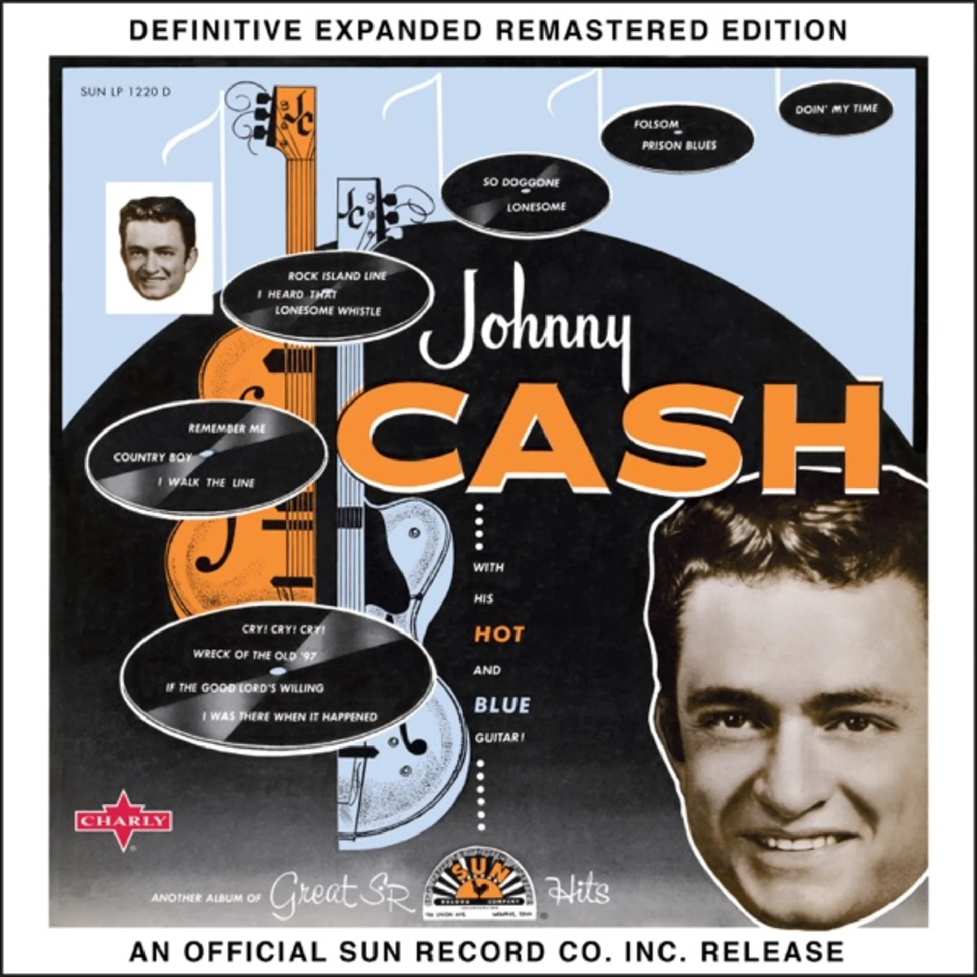 Johnny Cash with His Hot and Blue Guitar! by Johnny Cash — album cover art