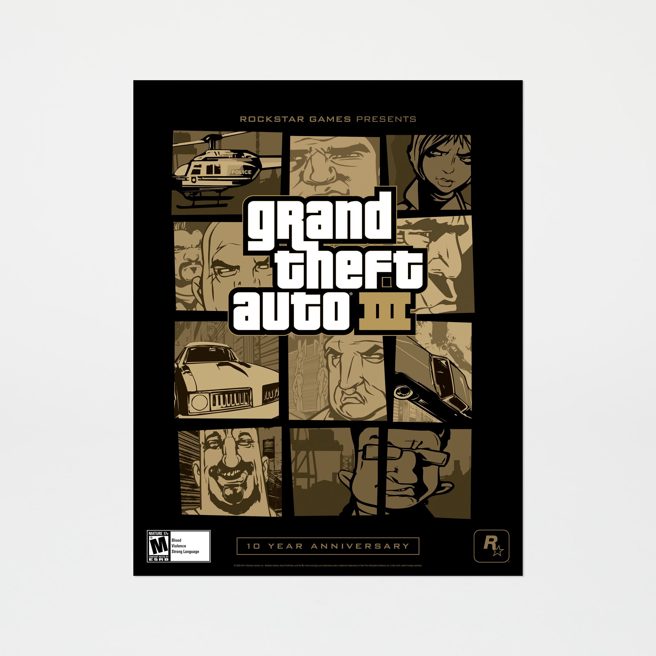 Grand Theft Auto III 10 Year Anniversary US Box - Poster - Product Image 1.