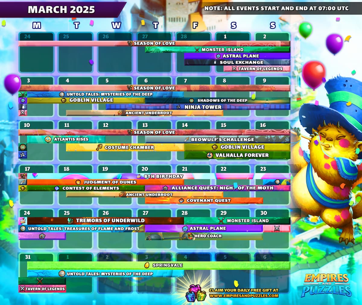 March Calendar 2025