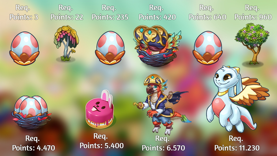 eggs and cakes rewards