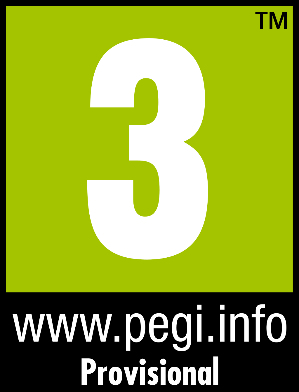 PEGI 3 Provizional