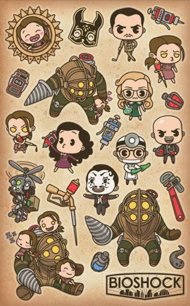 BioShock Rapture Sticker Sheet