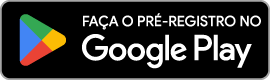 PreRegisterOnGooglePlay Badge Web color pt-br