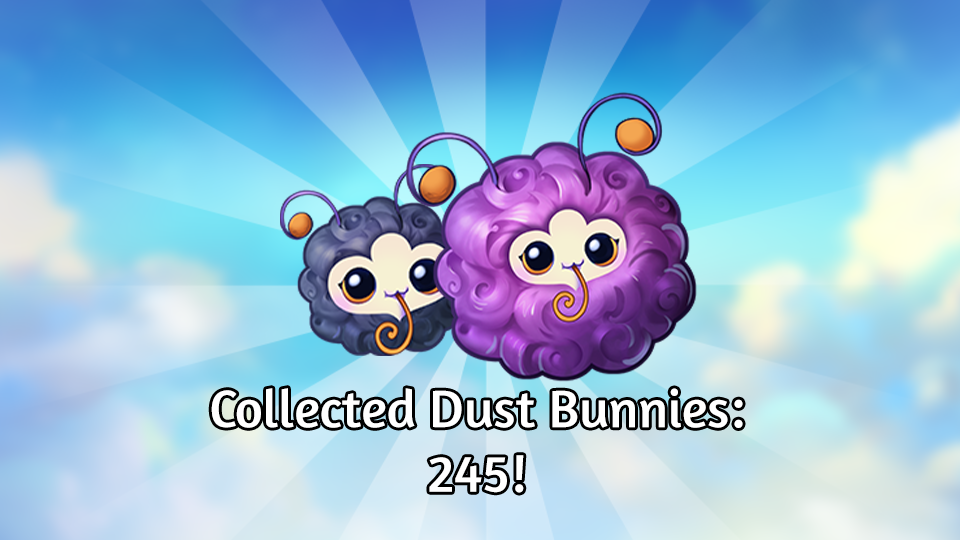 April 24 webstore pop up dust bunny