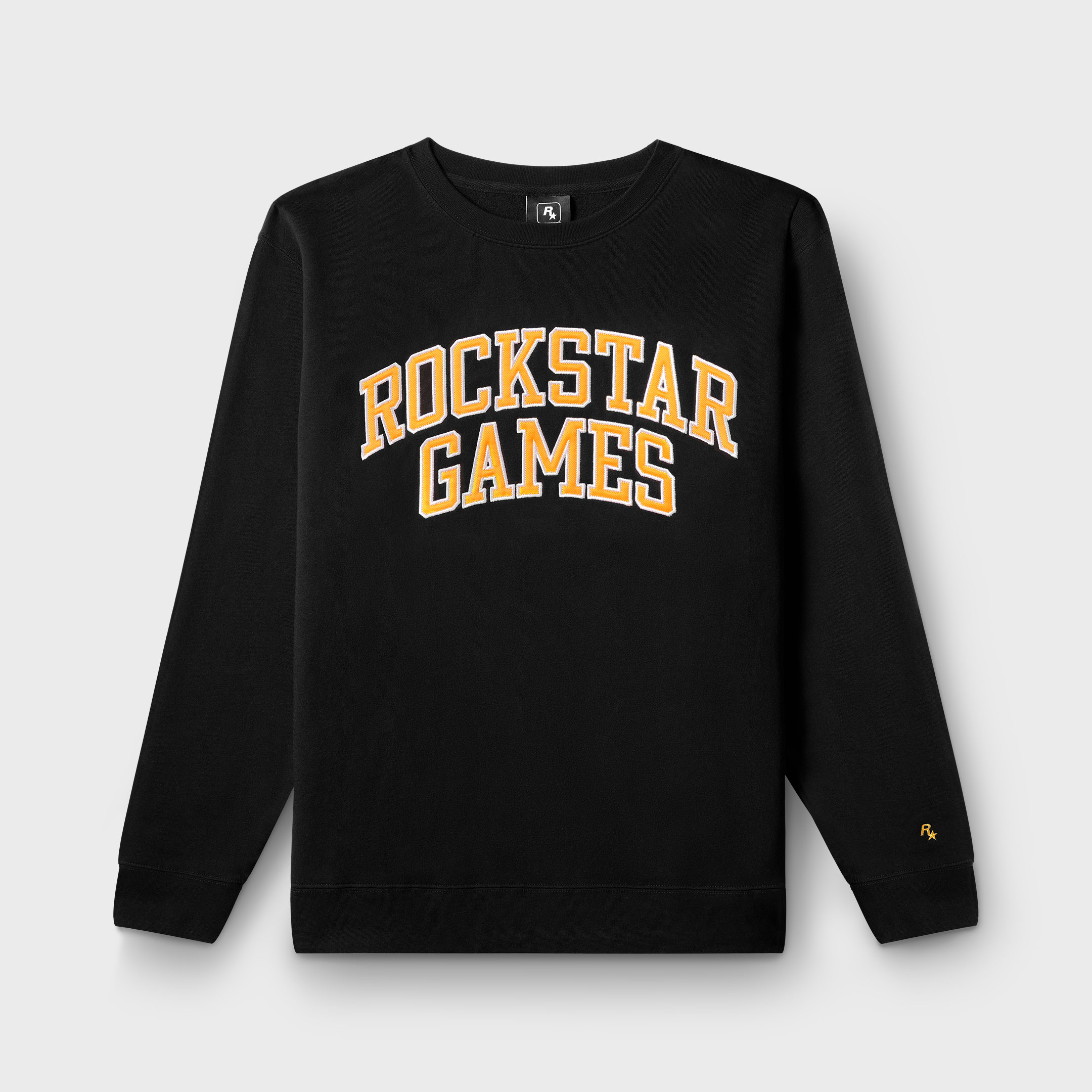 Black Rockstar Games Varsity Crewneck