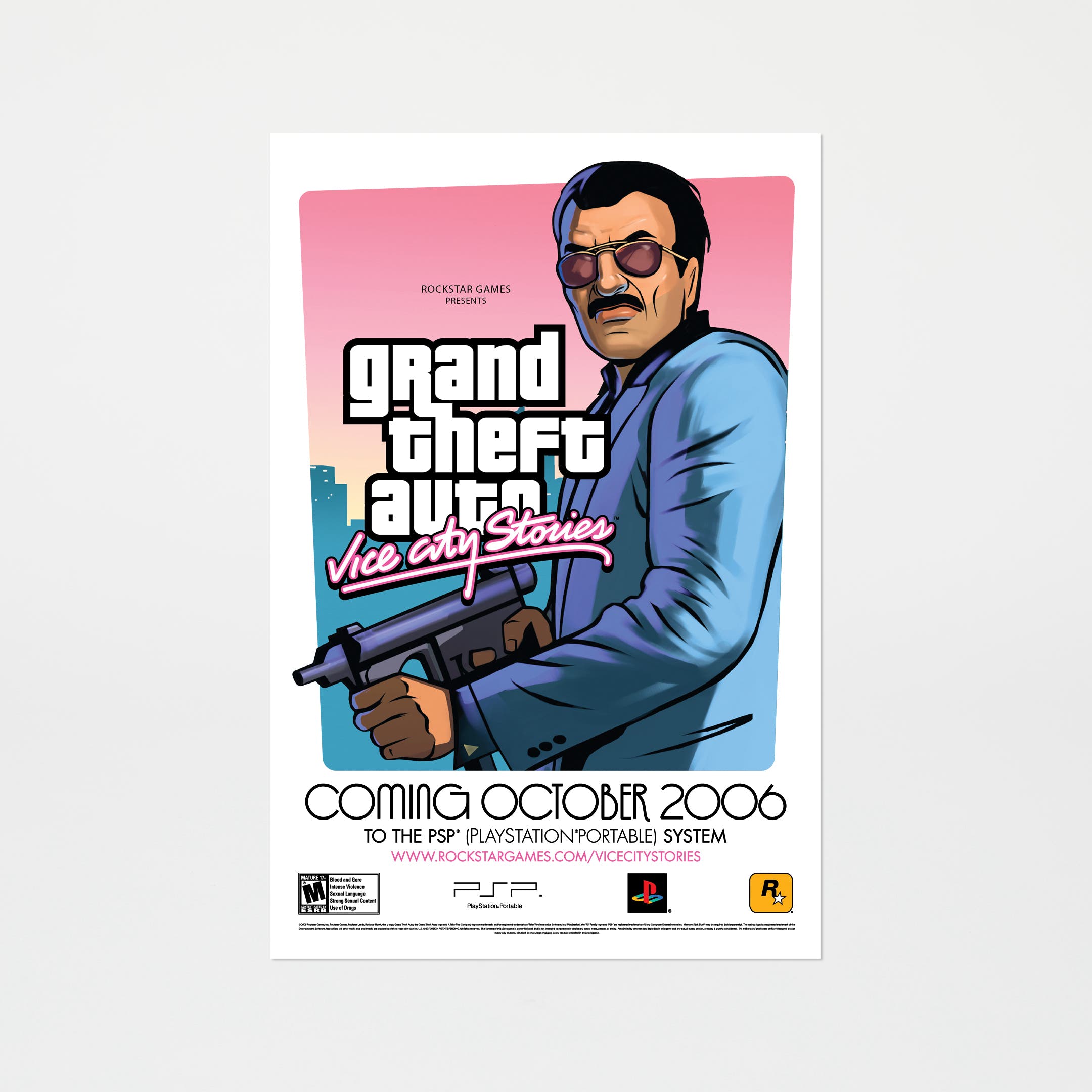Theft Vice City Stories - Diego Poster | Rockstar Store