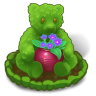 1x Bear Topiary 