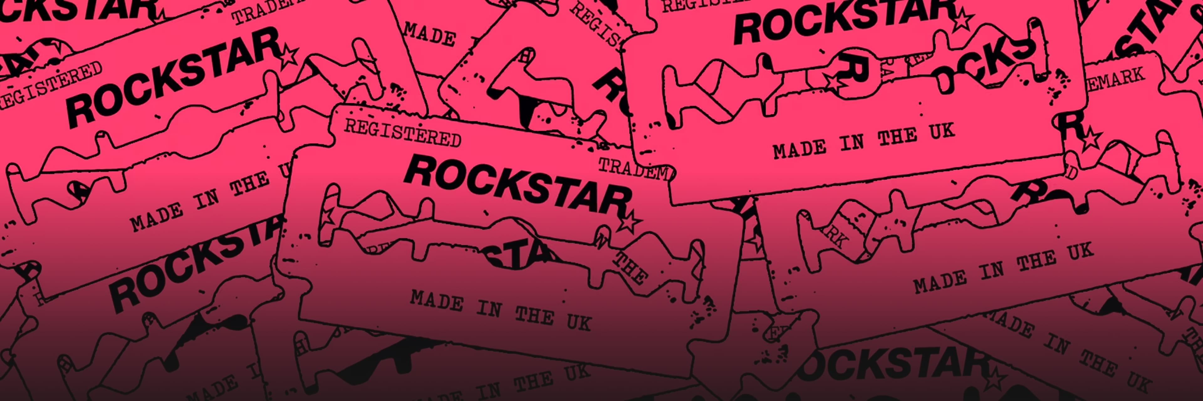 Rockstar All Merchandise Hero Image with Gradient