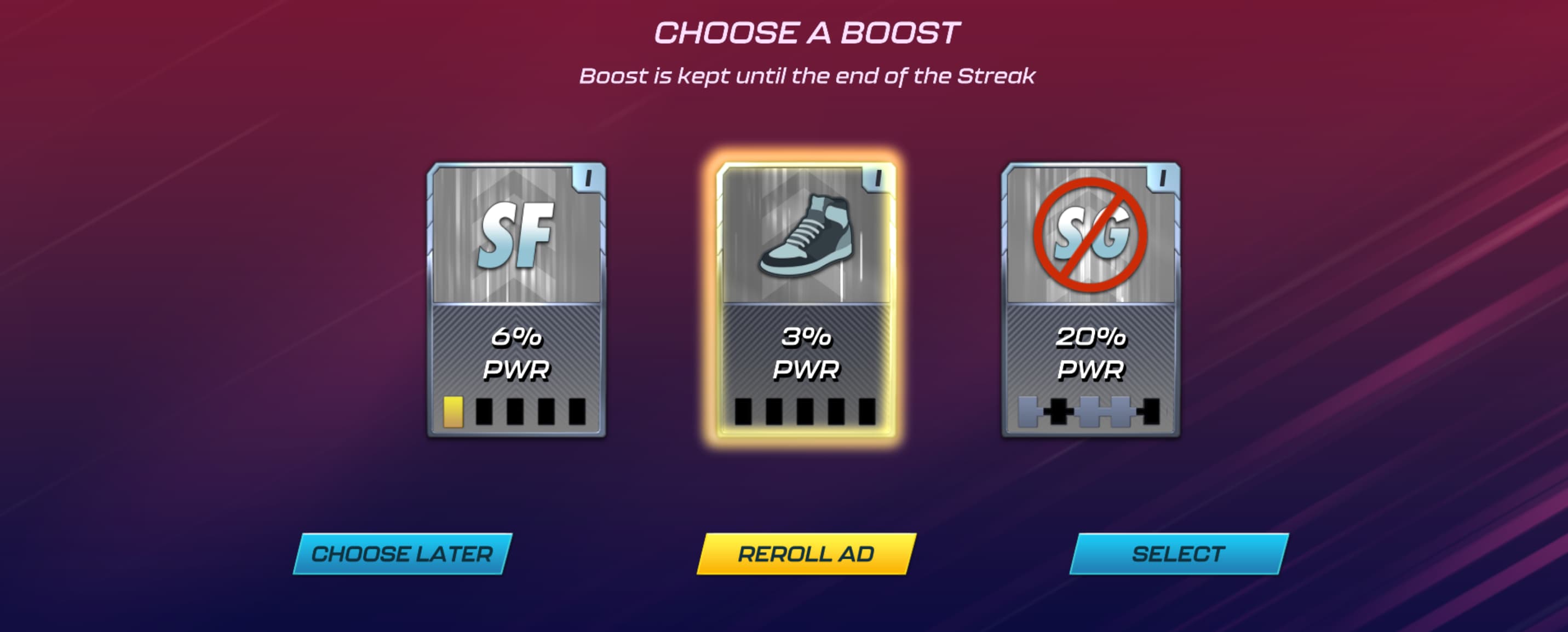 Fast Break Boosts