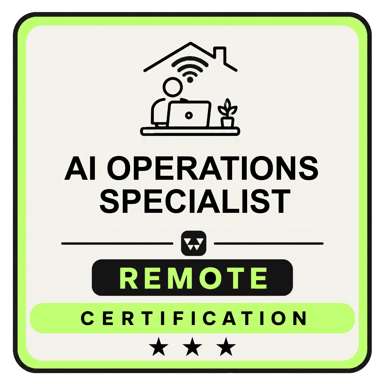 Remote AI Operations Specialist Badge