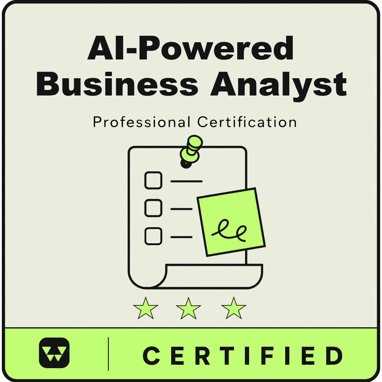 AI & Business Analytics Certification Badge