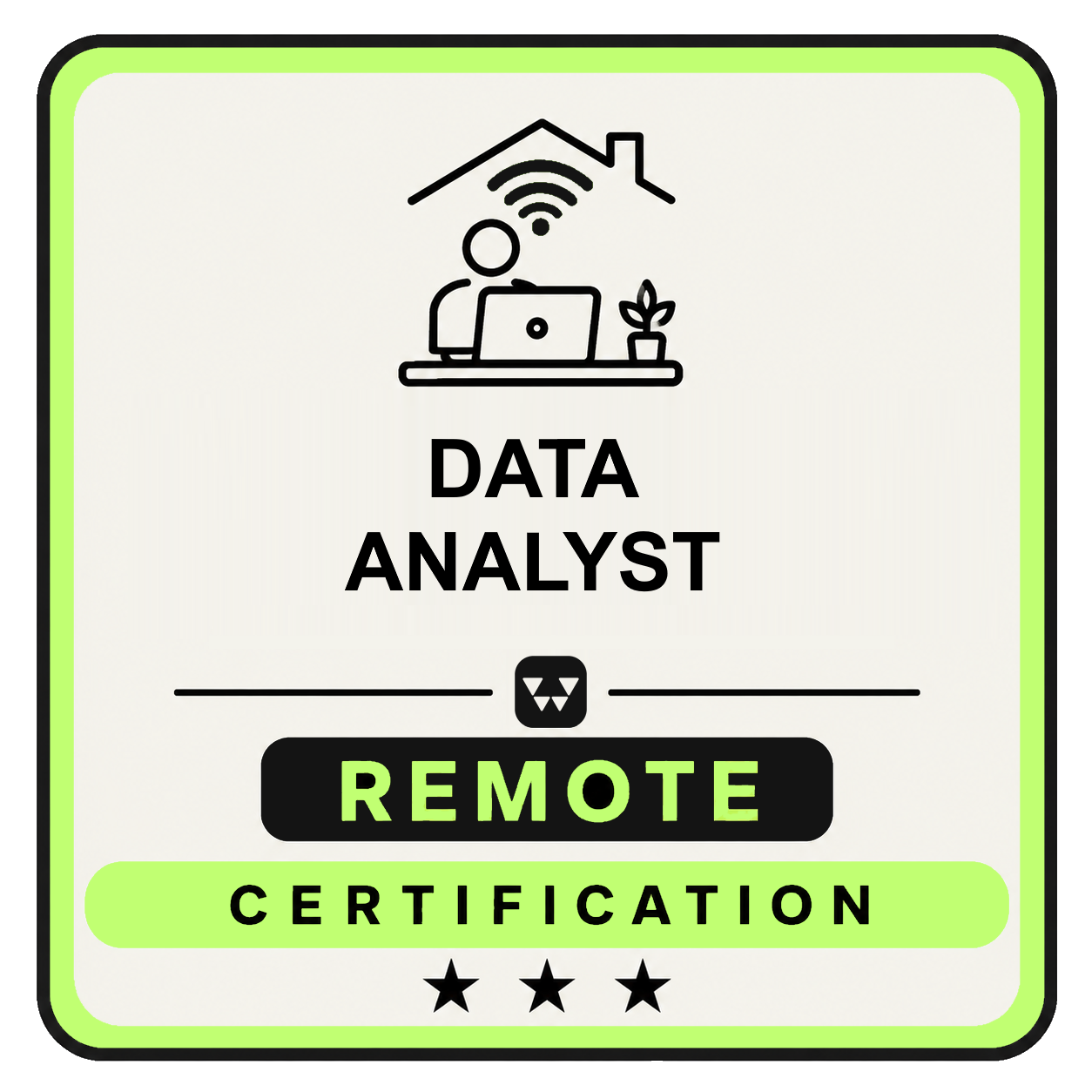 Remote Data Analyst Badge