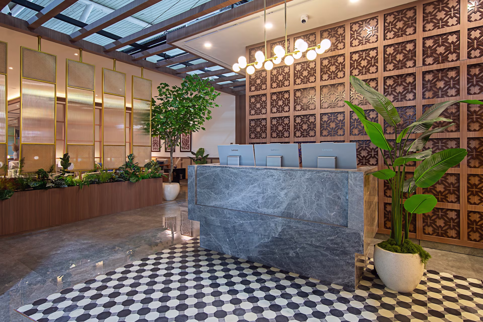 Blue Sky airport lounge SUB reception