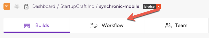 Workflow build button