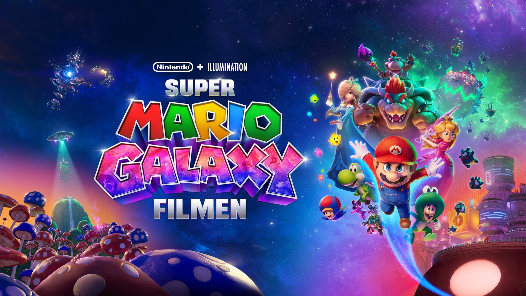 Omslagstitel till Super Mario Galaxy Filmen