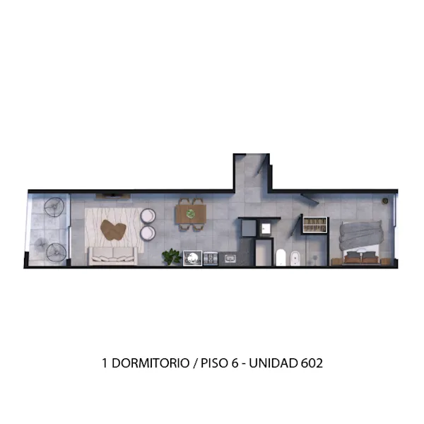 Plano 1 Dormitorio de Arcadia II