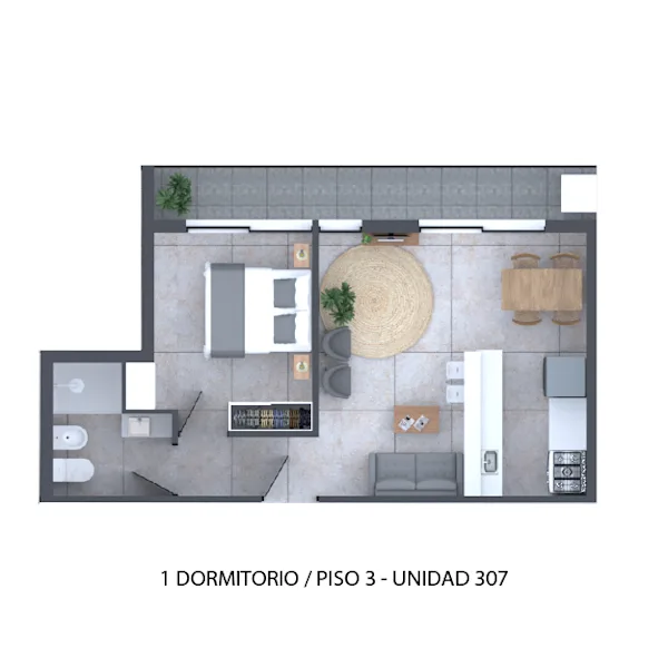 Plano 1 Dormitorio de Ávalon
