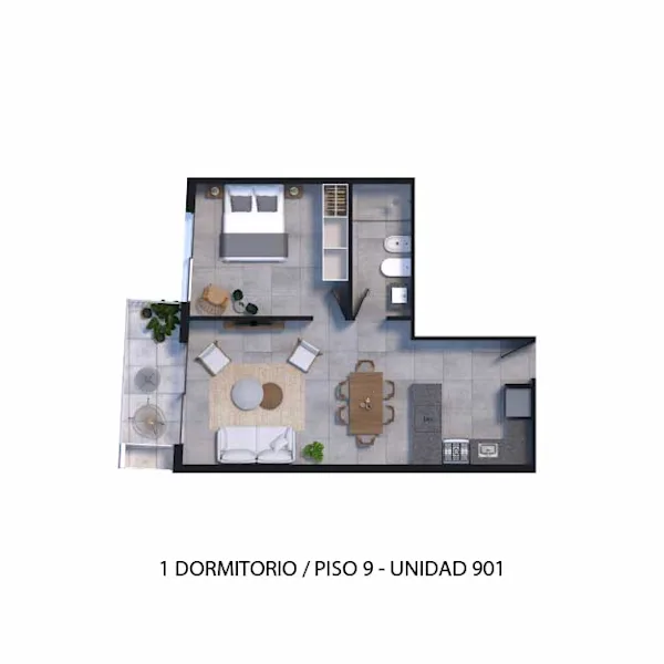 Plano 1 Dormitorio de Arcadia II