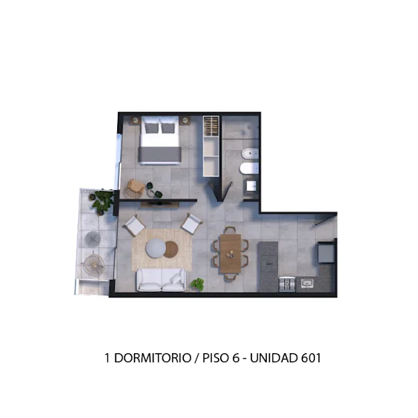 Plano 1 Dormitorio de Arcadia II