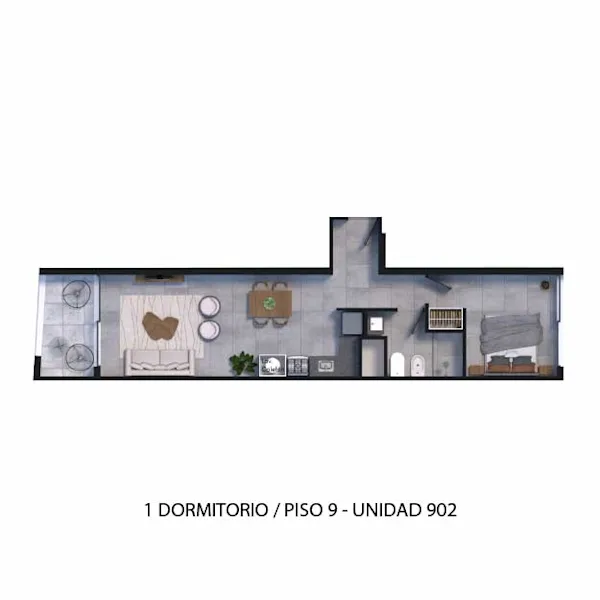 Plano 1 Dormitorio de Arcadia II