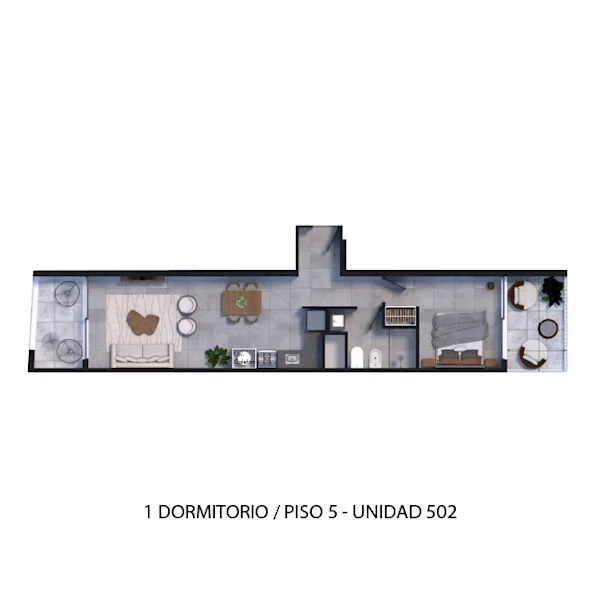 Plano 1 Dormitorio de Arcadia II