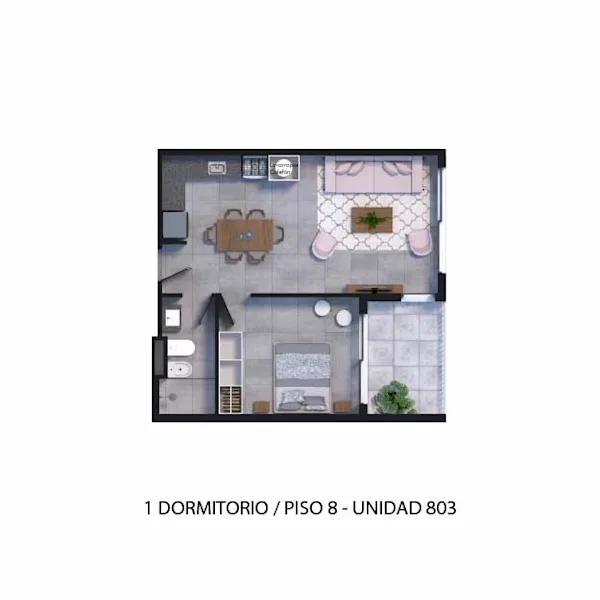 Plano 1 Dormitorio de Arcadia II