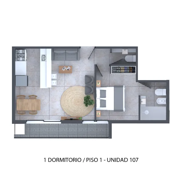 Plano 1 Dormitorio de Ávalon
