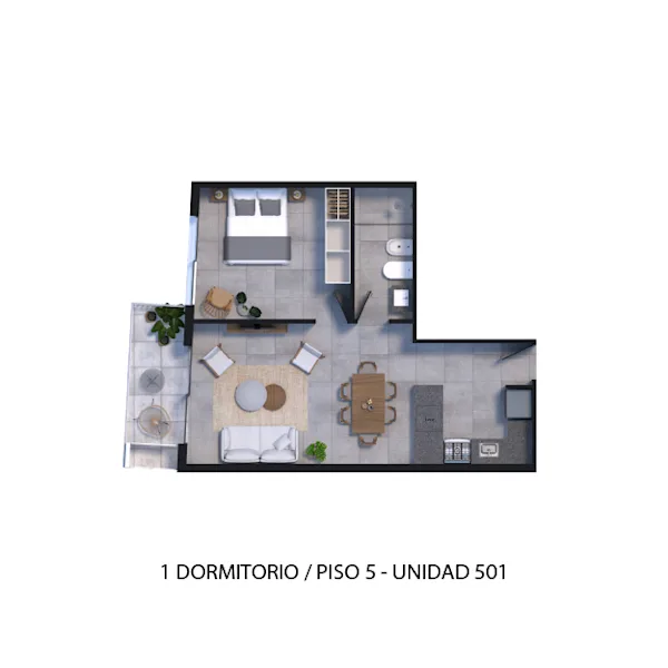 Plano 1 Dormitorio de Arcadia II