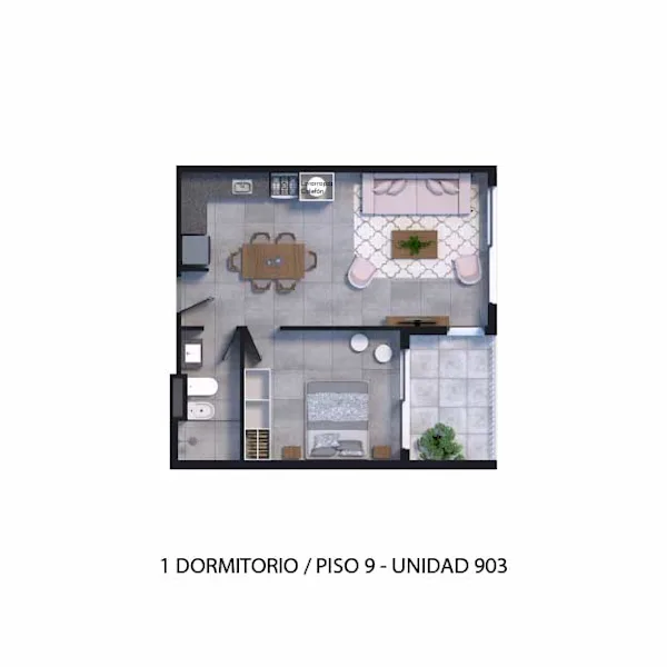 Plano 1 Dormitorio de Arcadia II