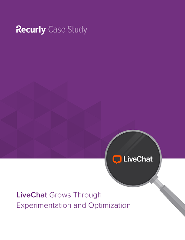 LiveChat Grows Through Experimentation and Optimization case study graphic