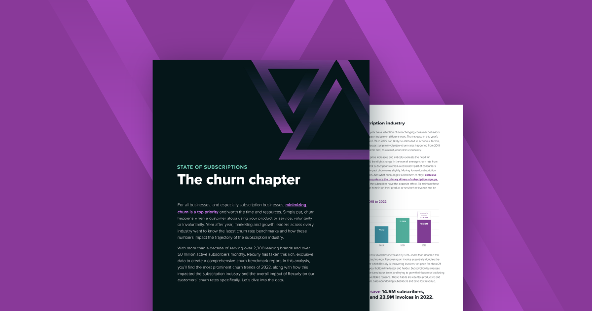 State of Subscriptions The churn chapter. Churn rate benchmarks and insights.
