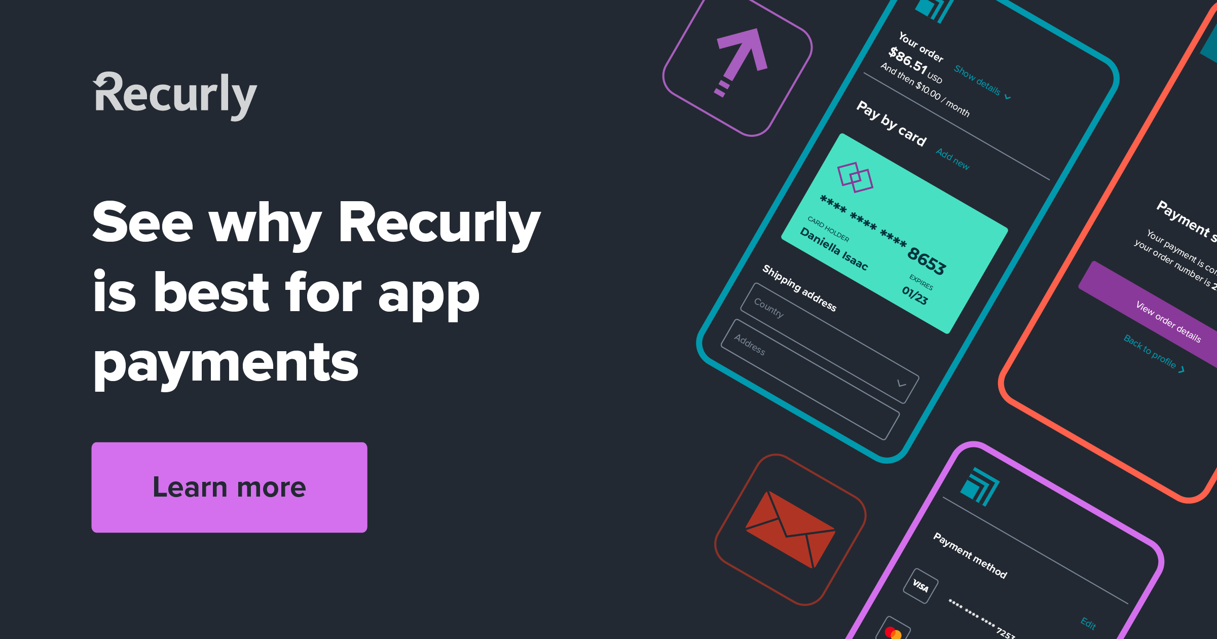 See why Recurly is best for app payments