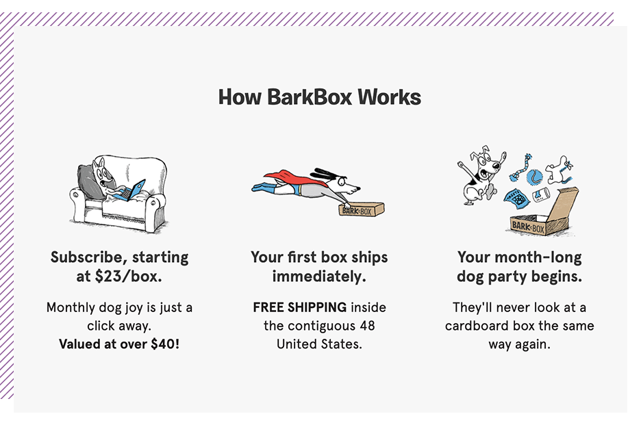 BarkBox Case Study How It Works Image