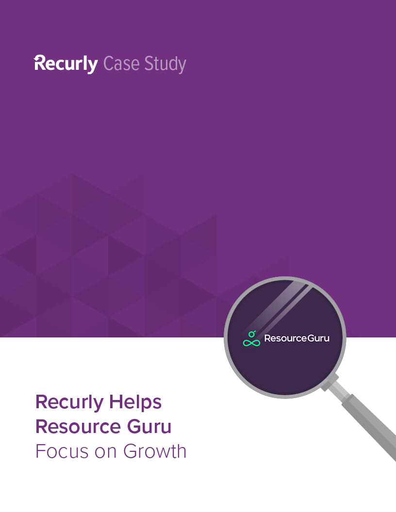 Recurly Helps Resource Guru Focus on Growth case study graphic