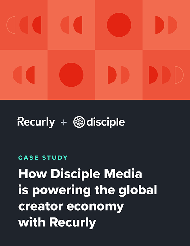 How Disciple Media is powering the global creator economy with Recurly case study cover
