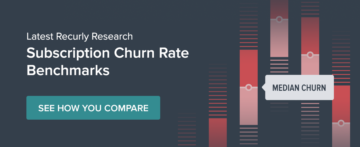 Subscription Churn Rate Benchmarks Recurly research banner