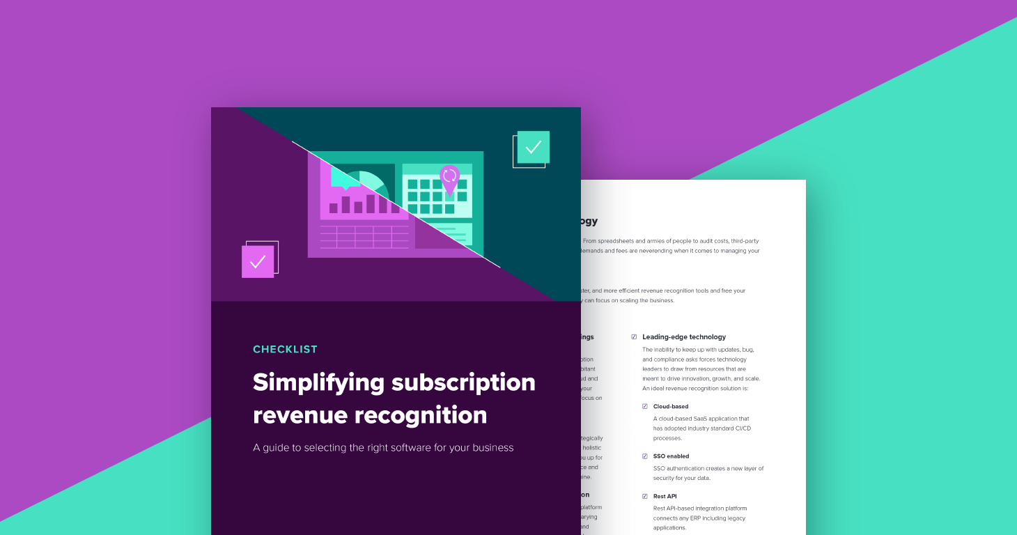 Subscription revenue recognition checklist featured resource tile image