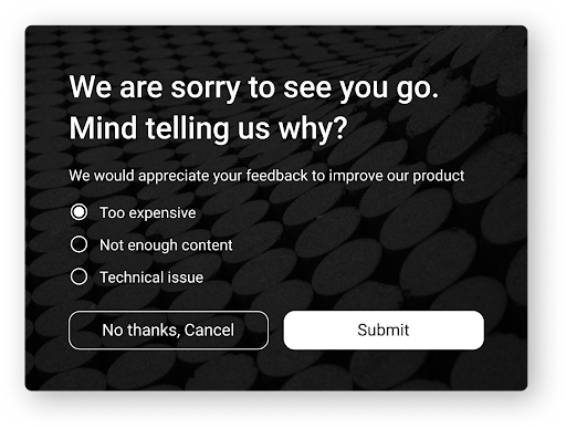 Mind telling us why popup