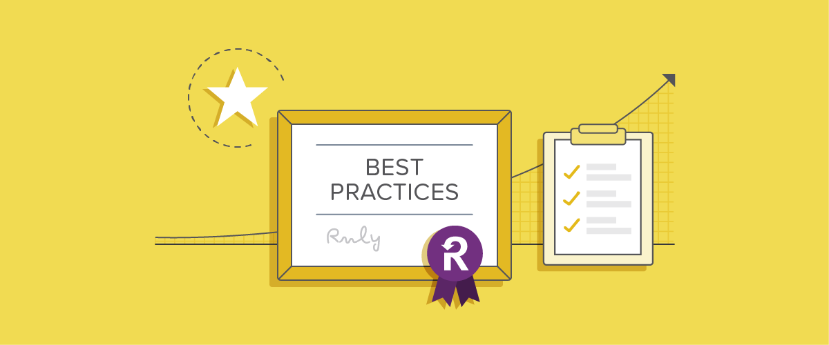Best practices Recurly diploma on yellow background