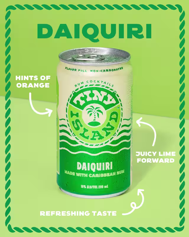 Daiquiri - Hints of Orange, Juicy lime forward with refreshing taste
