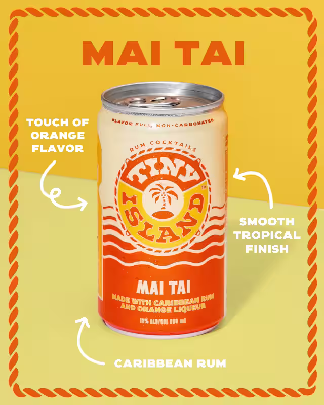 Mai Tai touch of orange, caribbean rum and smooth tropical finish