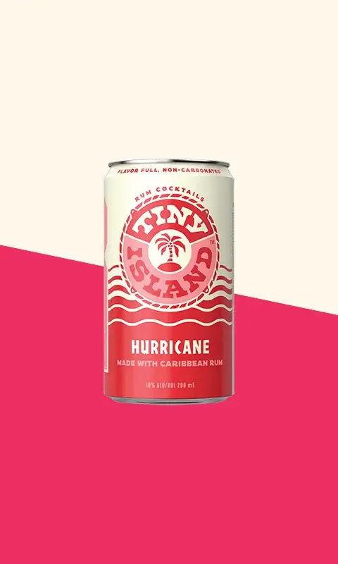 Hurricane made with caribbean rum