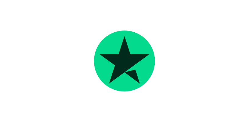 A Green Circle with the Dark Green Trustpilot star in the centre