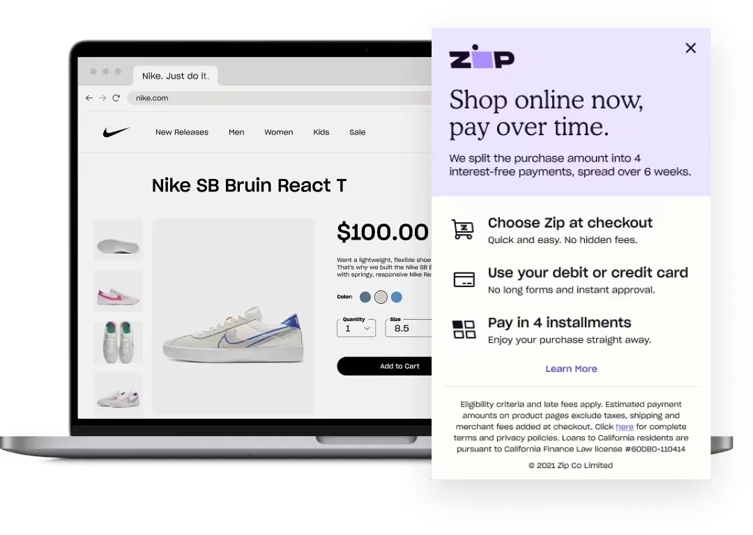 Use Zip to Buy Now Pay Later. Find out how it works