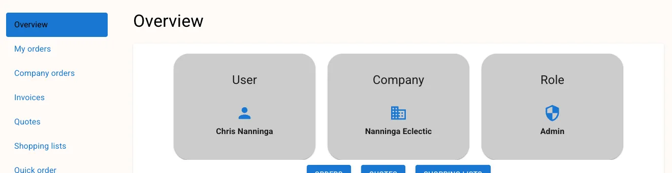 Buyer Portal - Identity component