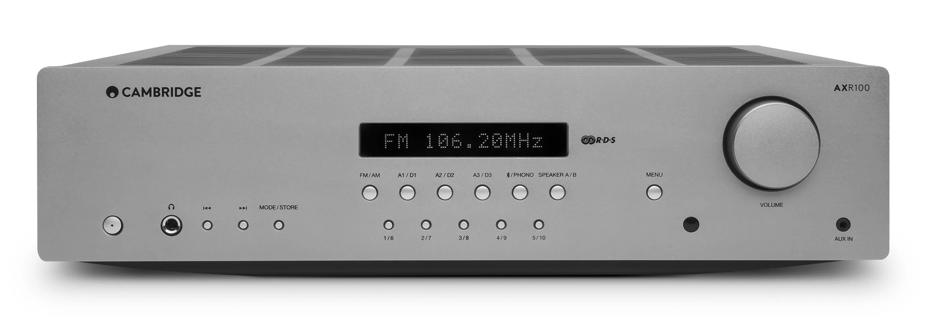 Cambridge AXR100 Stereo Receiver from Music Direct.