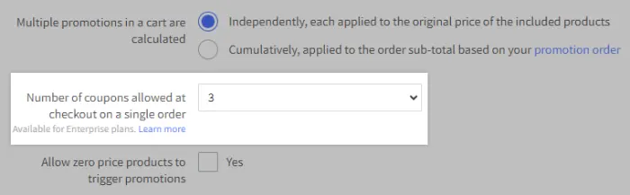 Multiple Coupons per Order Available in Enterprise Stores | BigCommerce