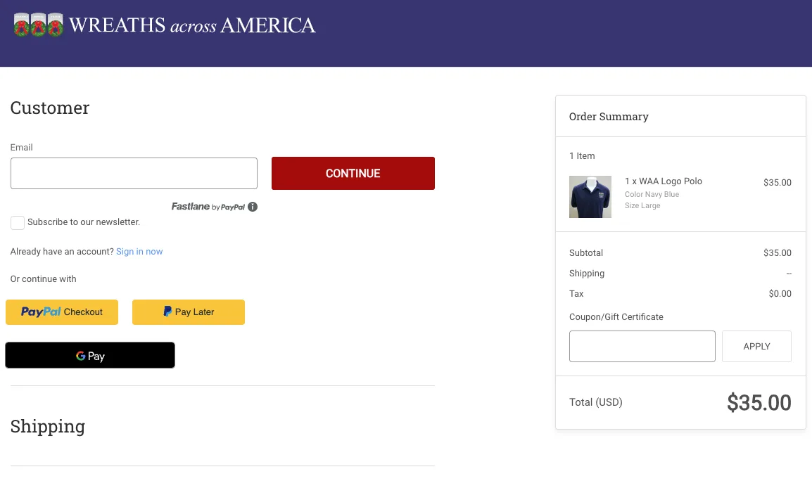 wreaths-across-america-ecommerce-checkout