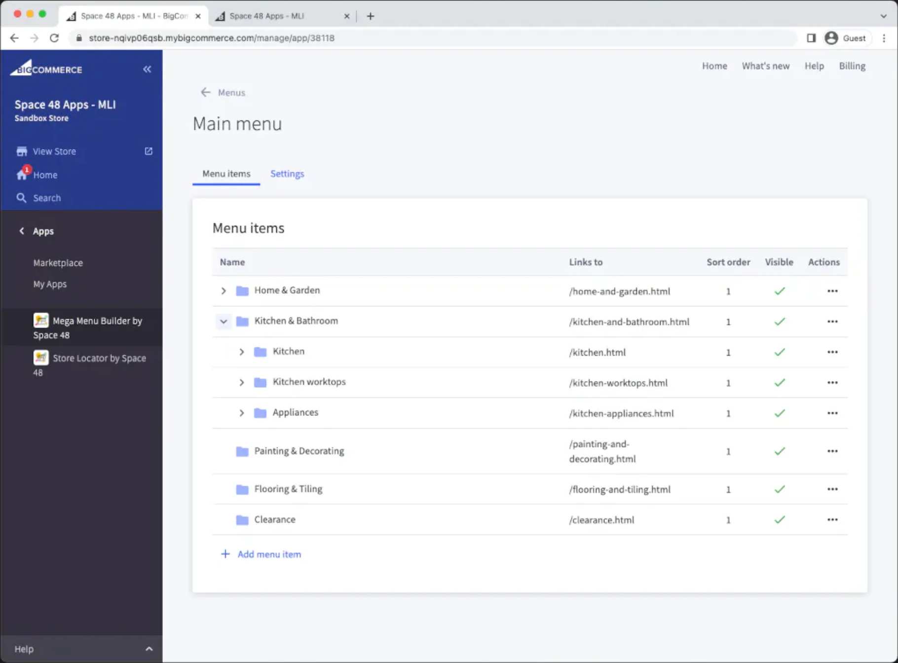 Catalyst Integration: Hypa Apps’ Mega Menu Builder | BigCommerce